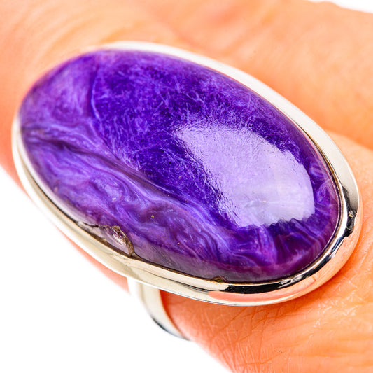 Charoite Rings handcrafted by Ana Silver Co - RING131516