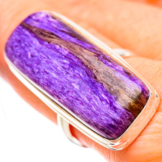 Charoite Rings handcrafted by Ana Silver Co - RING131517