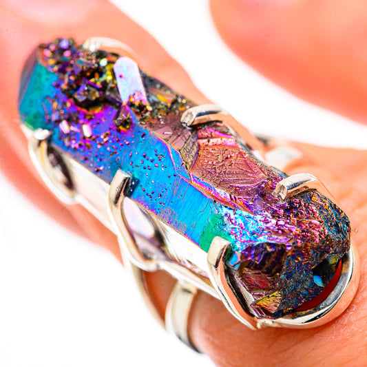 Titanium Sunshine Druzy Rings handcrafted by Ana Silver Co - RING131519