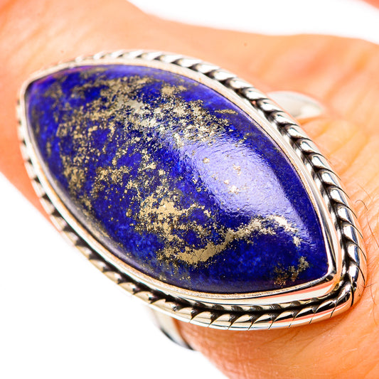 Lapis Lazuli Rings handcrafted by Ana Silver Co - RING131533