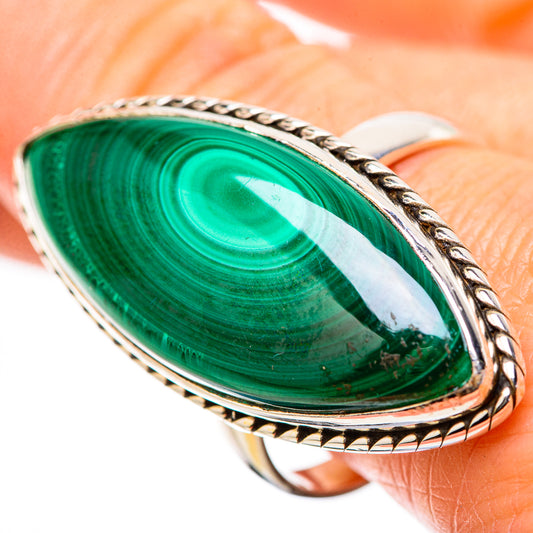 Malachite Rings handcrafted by Ana Silver Co - RING131534