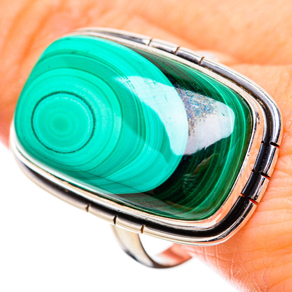 Malachite Rings handcrafted by Ana Silver Co - RING131535