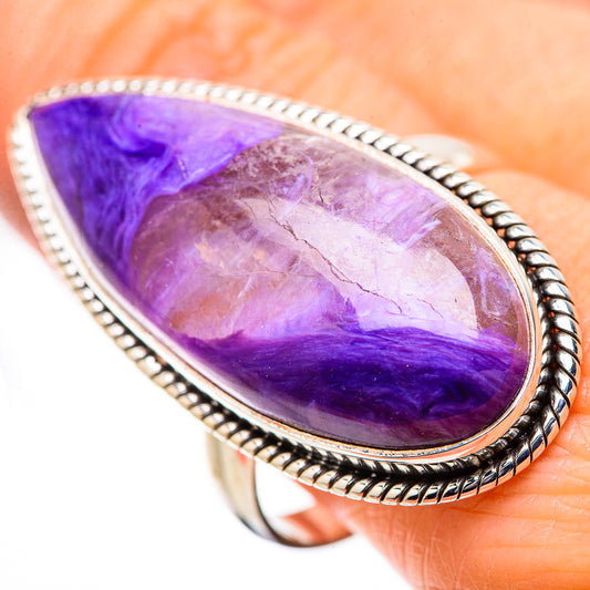 Charoite Rings handcrafted by Ana Silver Co - RING131539