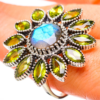 Labradorite Rings handcrafted by Ana Silver Co - RING131542