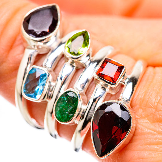 Garnet Rings handcrafted by Ana Silver Co - RING131544