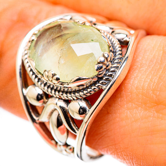 Prehnite Rings handcrafted by Ana Silver Co - RING131549