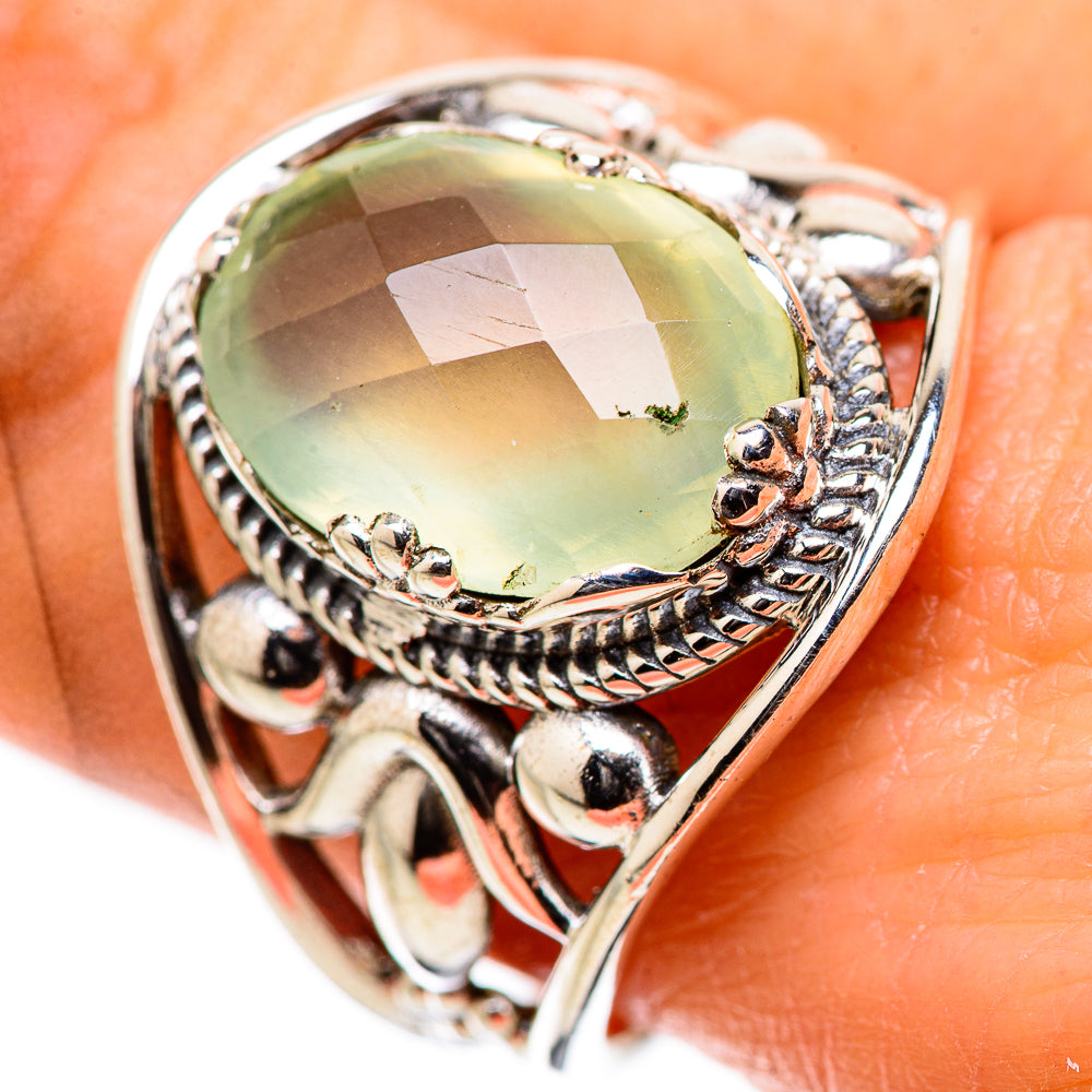 Prehnite Rings handcrafted by Ana Silver Co - RING131565