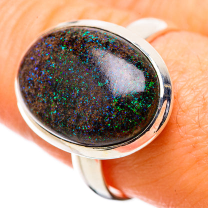 Andamooka Opal Rings handcrafted by Ana Silver Co - RING131587