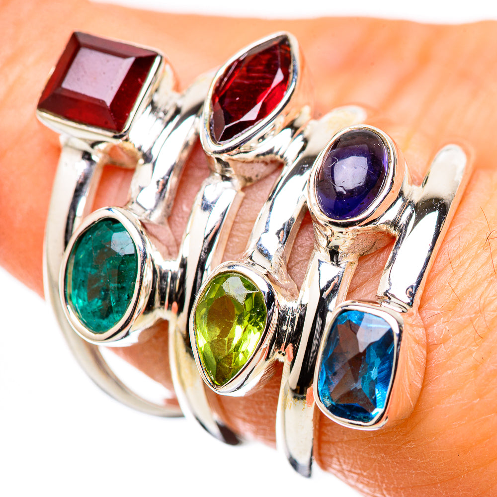 Garnet Rings handcrafted by Ana Silver Co - RING131598
