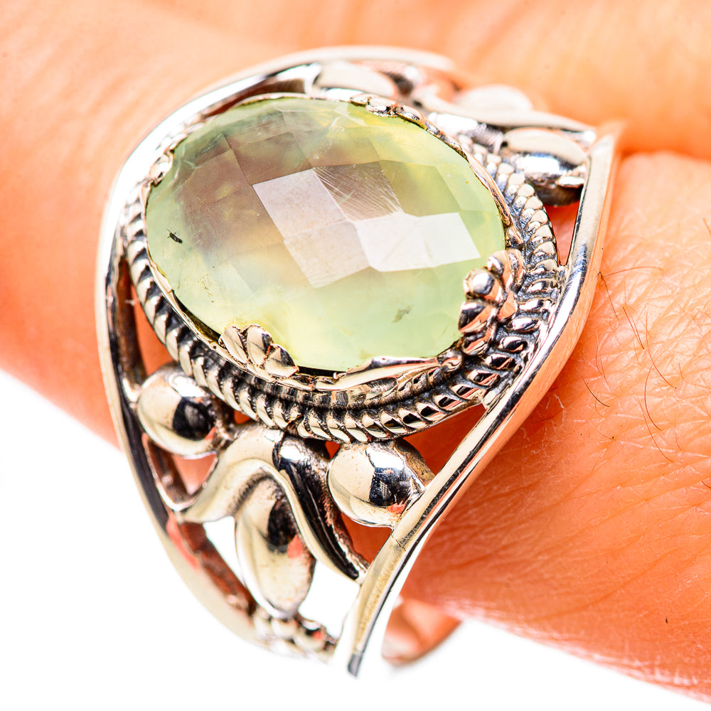 Prehnite Rings handcrafted by Ana Silver Co - RING131604