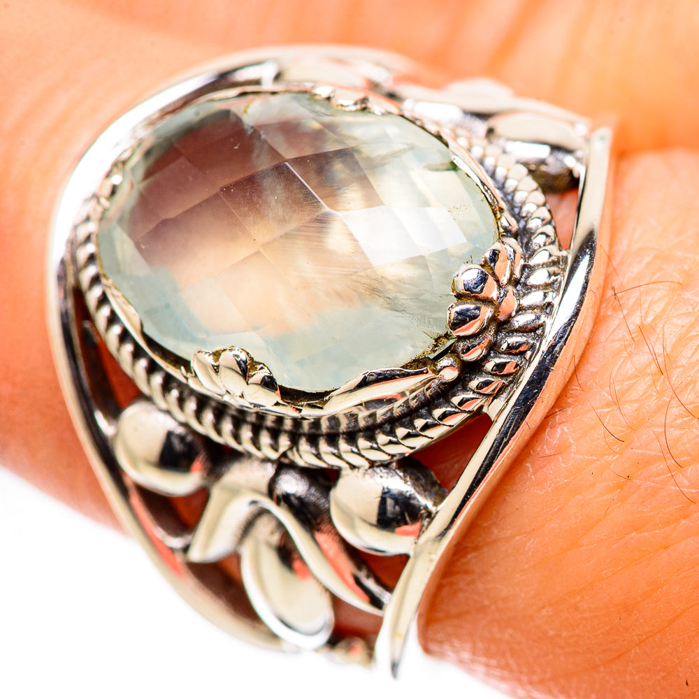 Prehnite Rings handcrafted by Ana Silver Co - RING131605