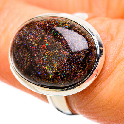 Andamooka Opal Rings handcrafted by Ana Silver Co - RING131609