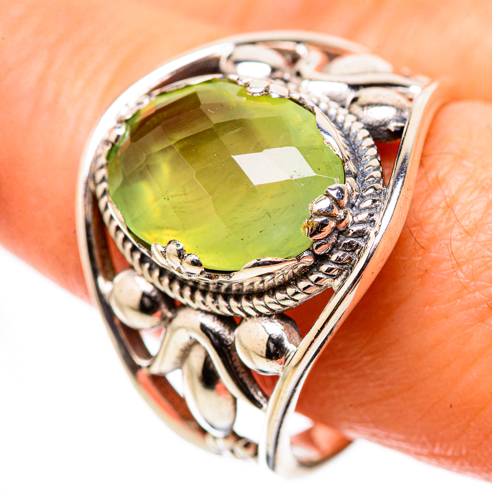 Prehnite Rings handcrafted by Ana Silver Co - RING131614