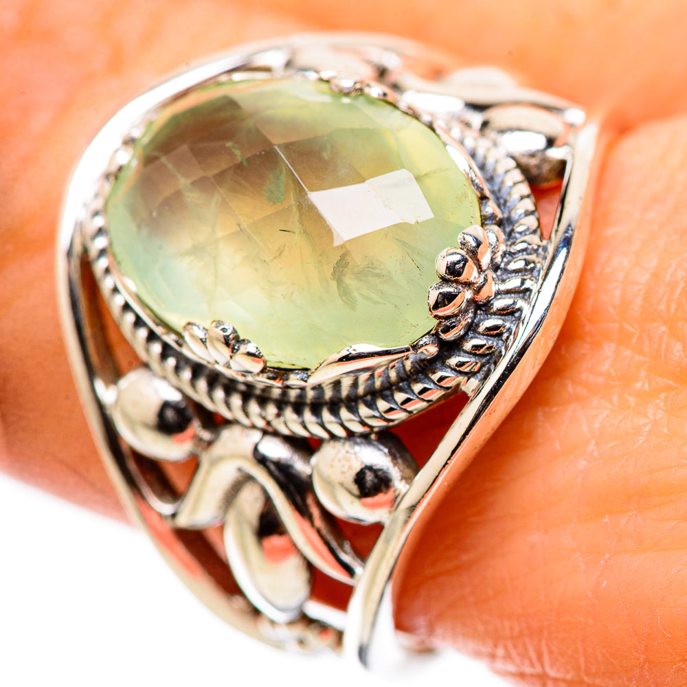 Prehnite Rings handcrafted by Ana Silver Co - RING131620