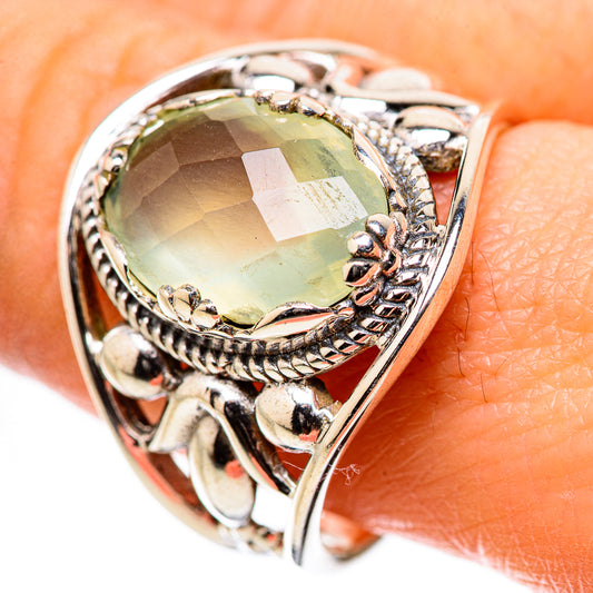 Prehnite Rings handcrafted by Ana Silver Co - RING131626