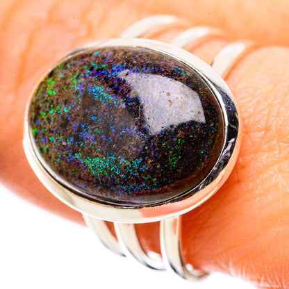 Andamooka Opal Rings handcrafted by Ana Silver Co - RING131631