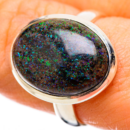 Andamooka Opal Rings handcrafted by Ana Silver Co - RING131634