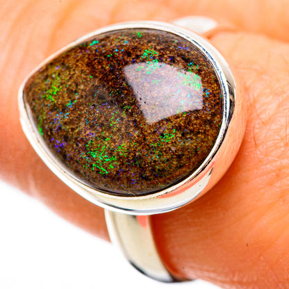 Andamooka Opal Rings handcrafted by Ana Silver Co - RING131637