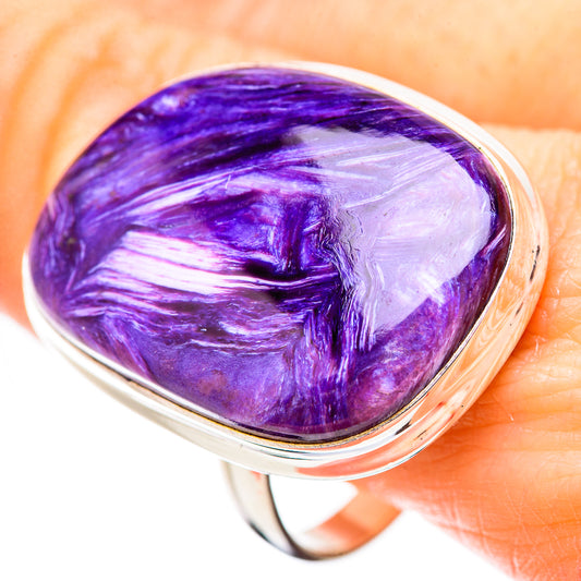 Charoite Rings handcrafted by Ana Silver Co - RING131654