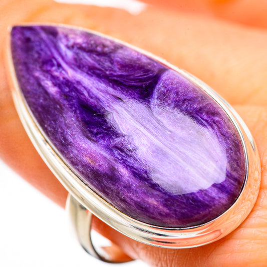 Charoite Rings handcrafted by Ana Silver Co - RING131655