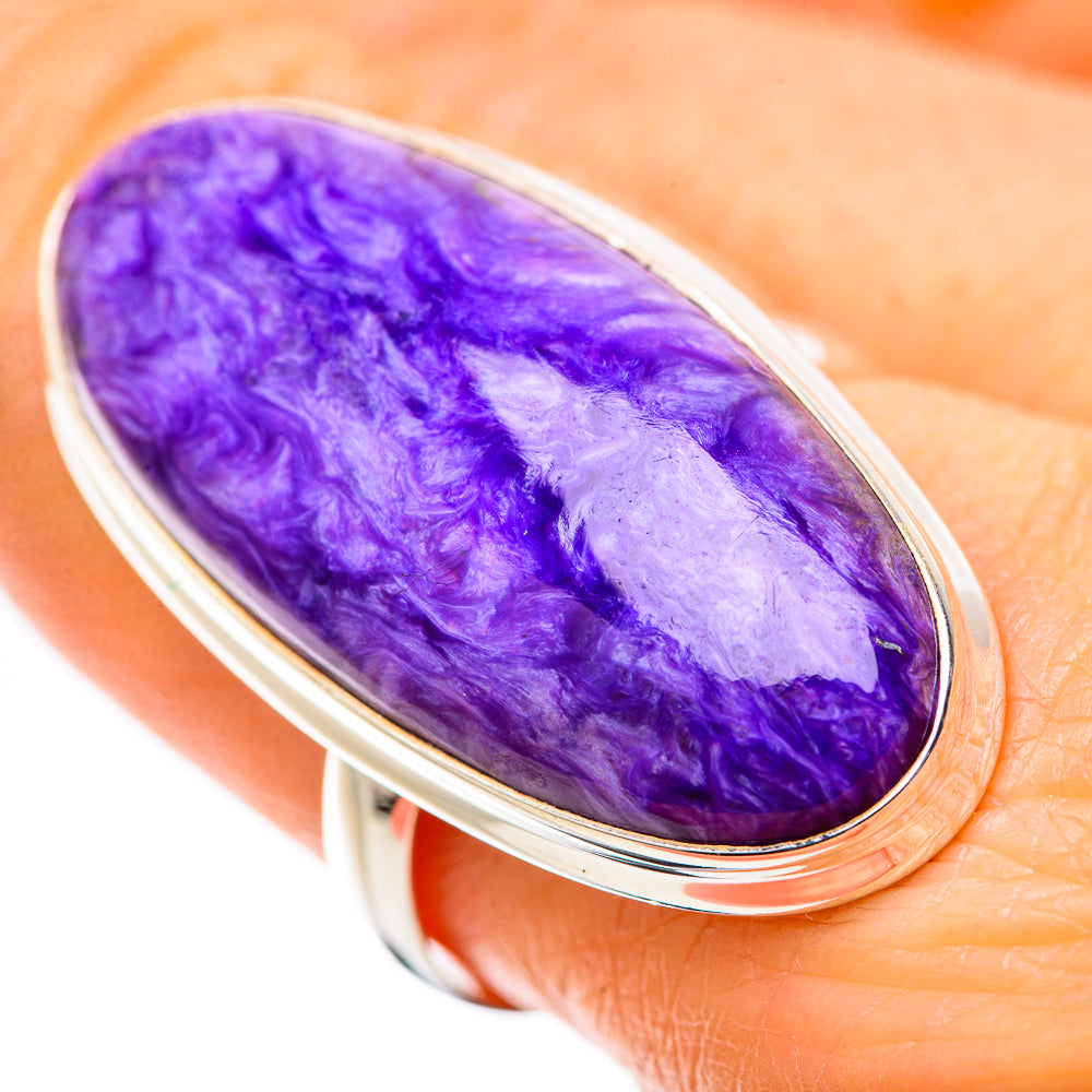 Charoite Rings handcrafted by Ana Silver Co - RING131656