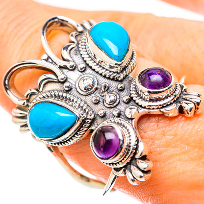 Sleeping Beauty Turquoise Rings handcrafted by Ana Silver Co - RING131663