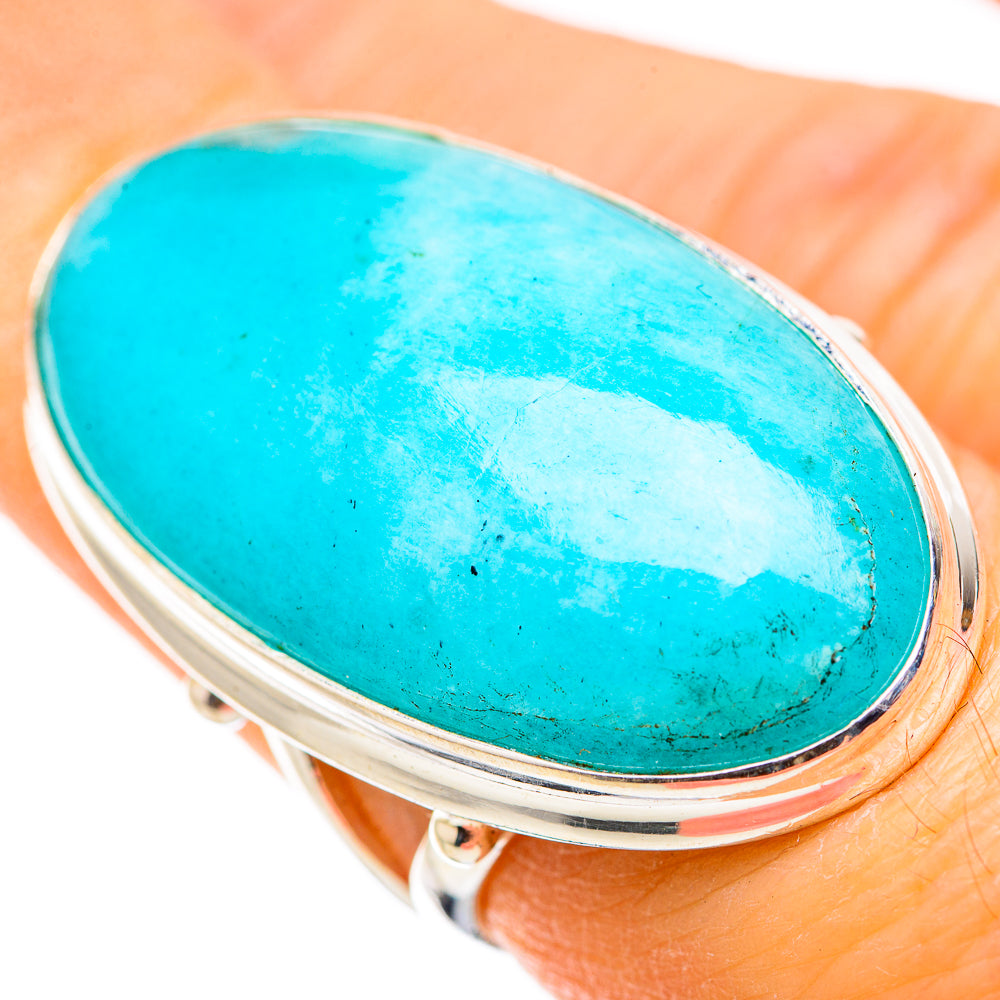 Peruvian Amazonite Rings handcrafted by Ana Silver Co - RING131671