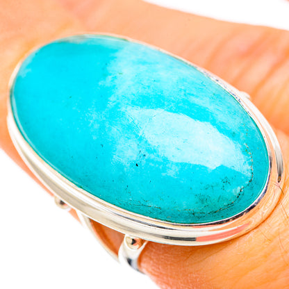 Peruvian Amazonite Rings handcrafted by Ana Silver Co - RING131671