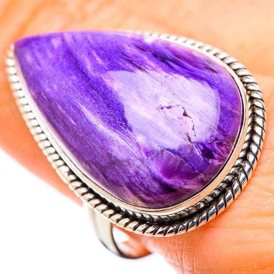 Charoite Rings handcrafted by Ana Silver Co - RING131675