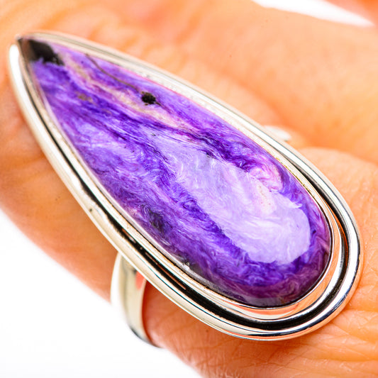 Charoite Rings handcrafted by Ana Silver Co - RING131677