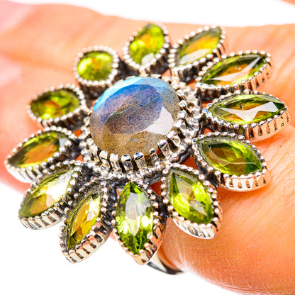 Labradorite Rings handcrafted by Ana Silver Co - RING131684