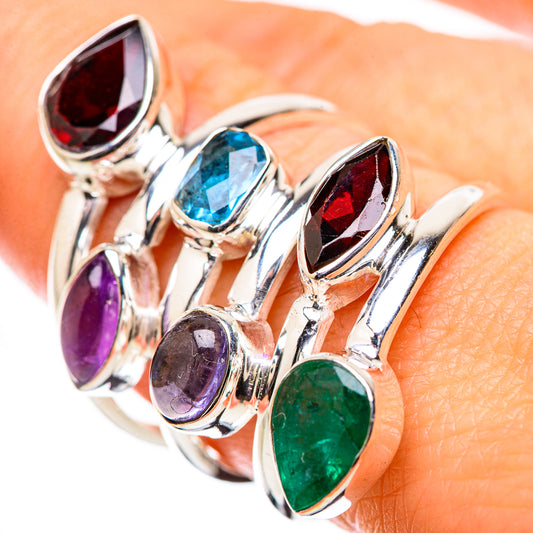 Garnet Rings handcrafted by Ana Silver Co - RING131699
