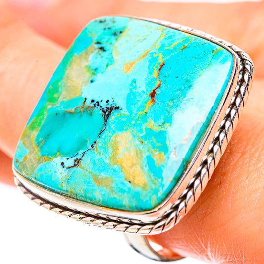 Chrysocolla Rings handcrafted by Ana Silver Co - RING131710