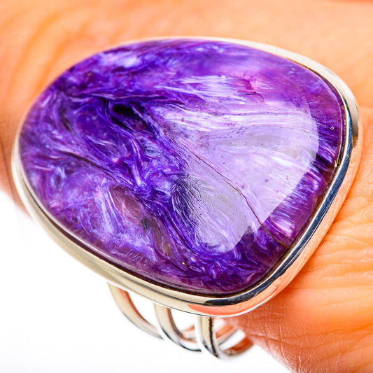 Charoite Rings handcrafted by Ana Silver Co - RING131712