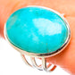 Peruvian Amazonite Rings handcrafted by Ana Silver Co - RING131723