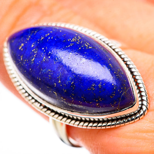 Lapis Lazuli Rings handcrafted by Ana Silver Co - RING131725