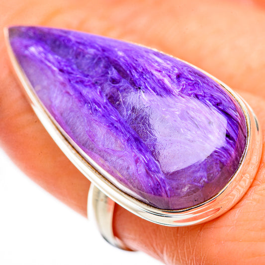 Charoite Rings handcrafted by Ana Silver Co - RING131732