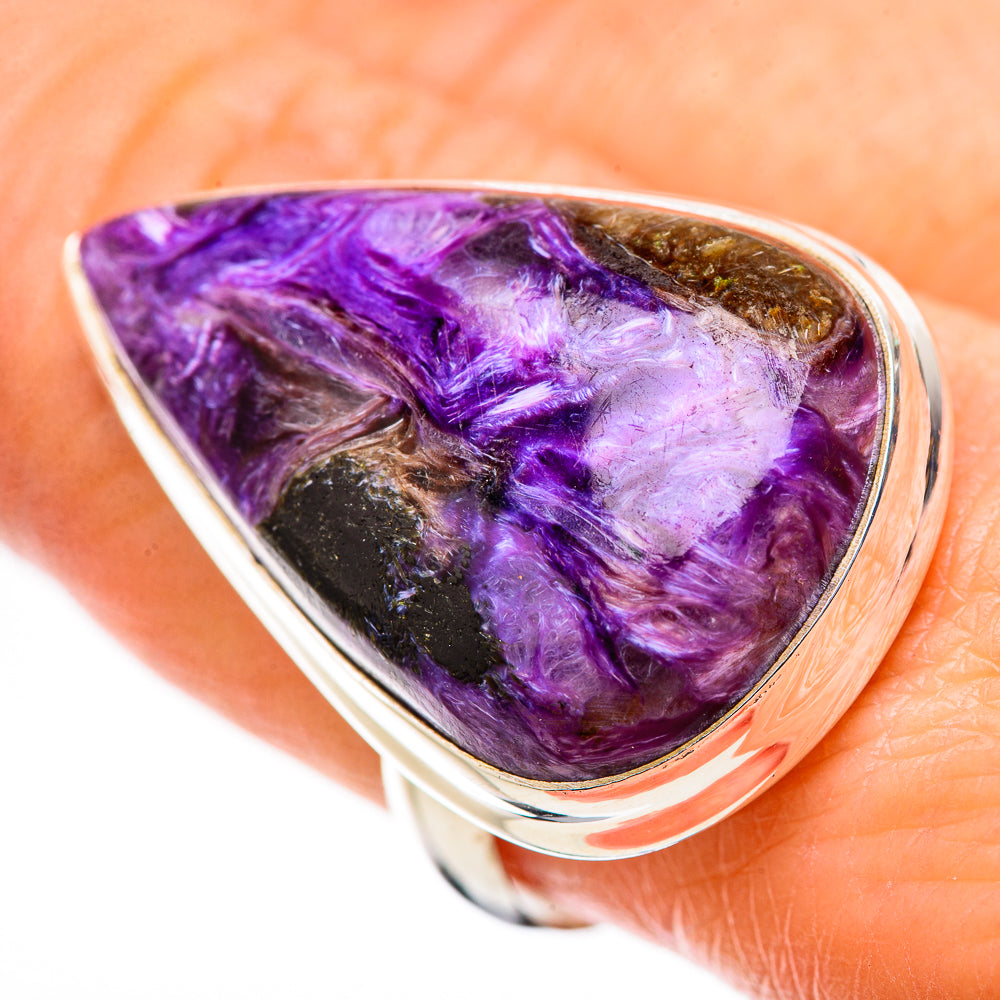 Charoite Rings handcrafted by Ana Silver Co - RING131733