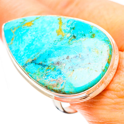 Chrysocolla Rings handcrafted by Ana Silver Co - RING131748