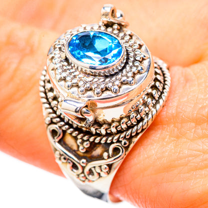 Swiss Blue Topaz Rings handcrafted by Ana Silver Co - RING131751
