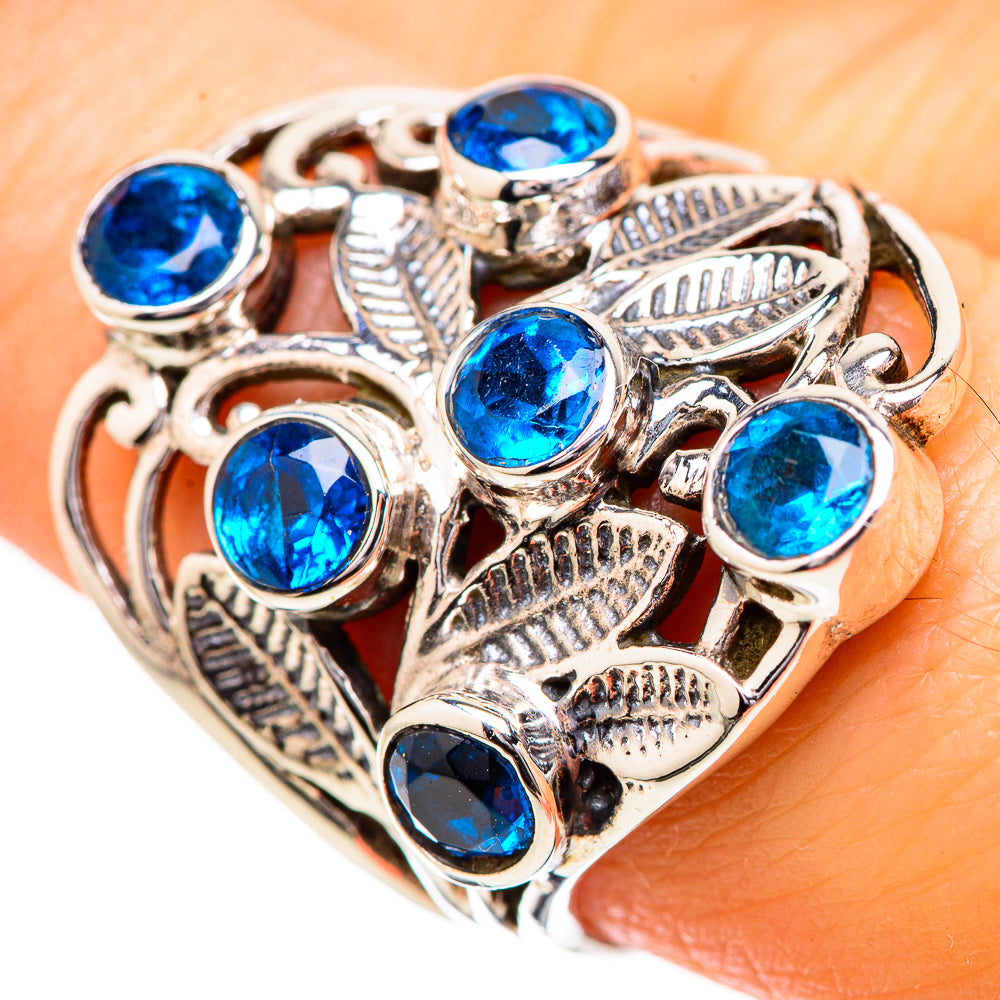 Swiss Blue Topaz Rings handcrafted by Ana Silver Co - RING131752