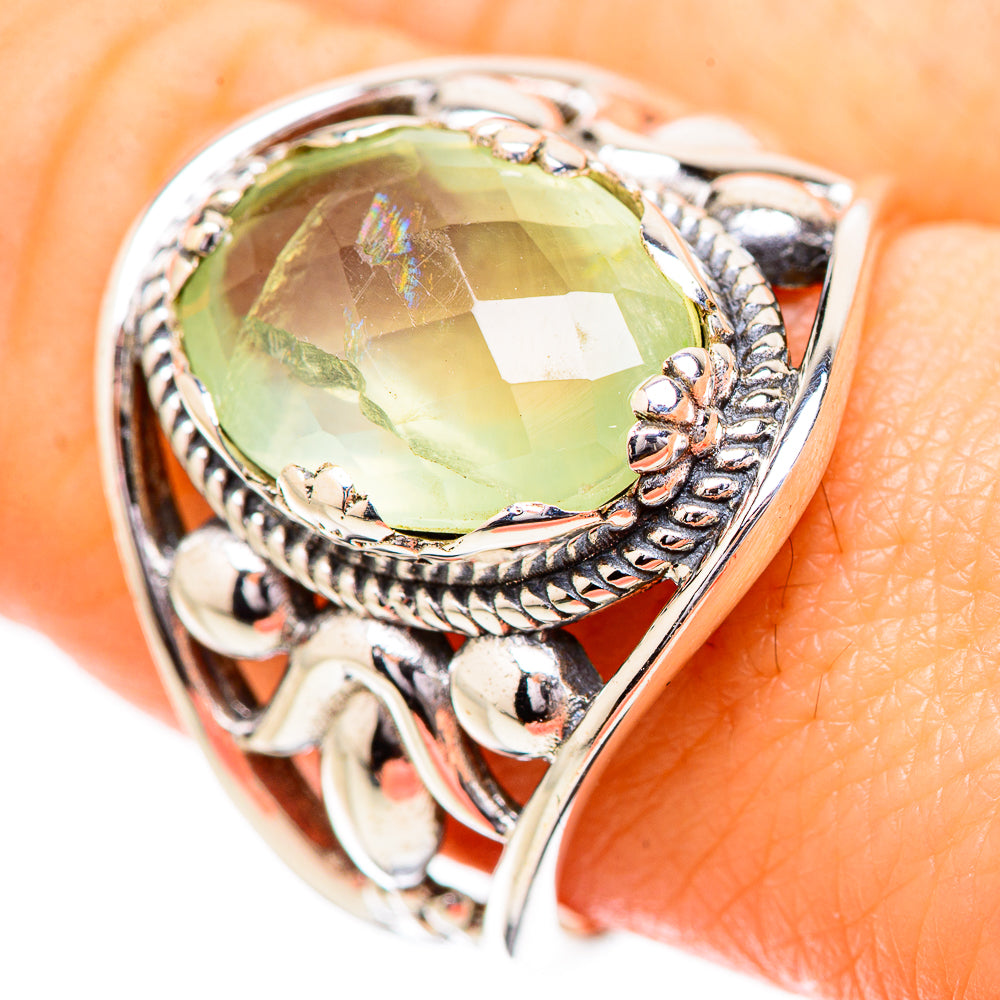 Prehnite Rings handcrafted by Ana Silver Co - RING131753