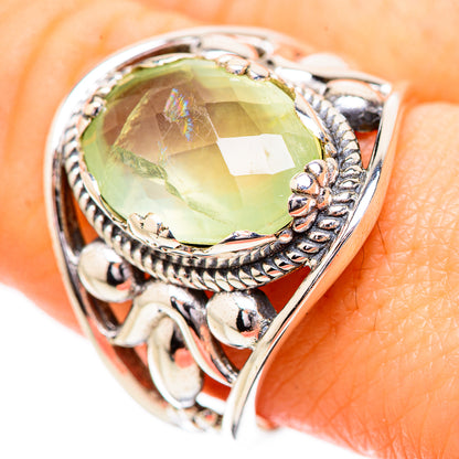Prehnite Rings handcrafted by Ana Silver Co - RING131753