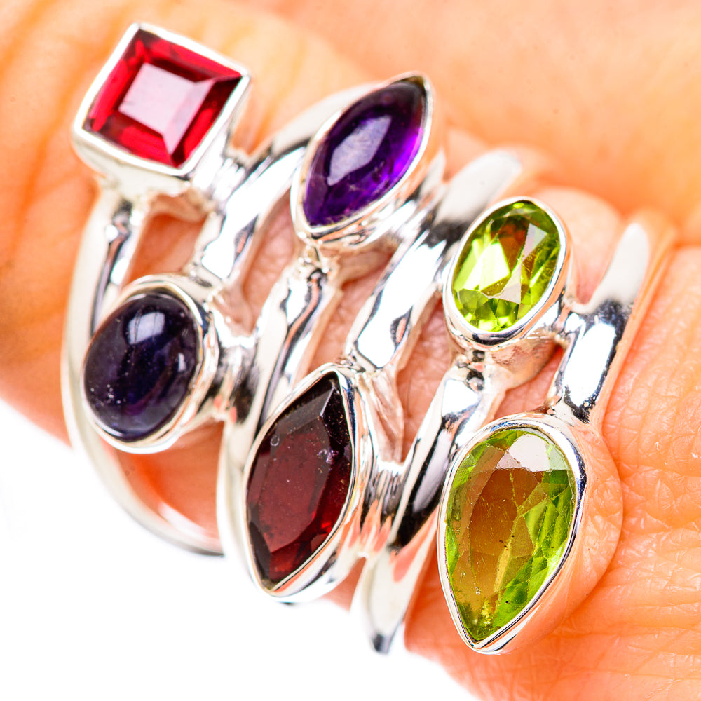 Garnet Rings handcrafted by Ana Silver Co - RING131760