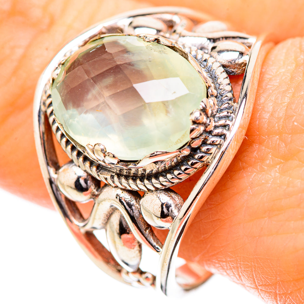 Prehnite Rings handcrafted by Ana Silver Co - RING131768