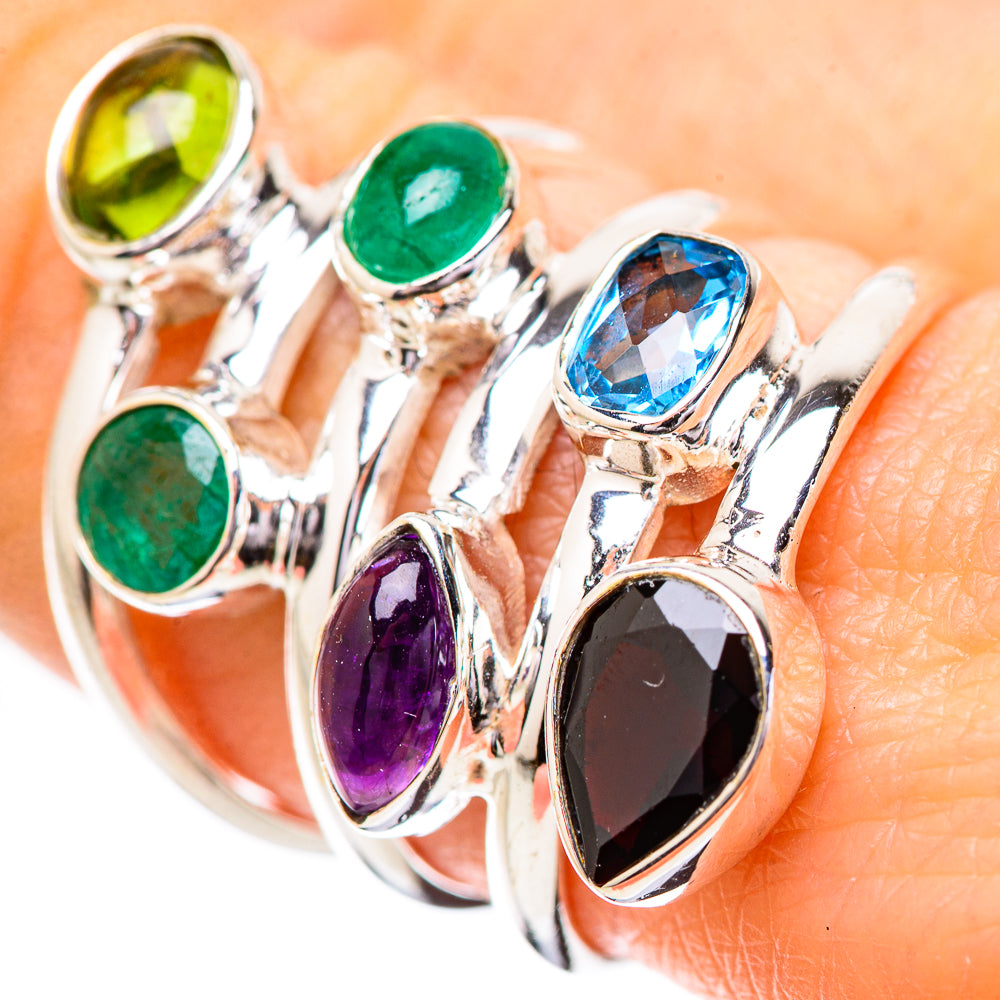 Garnet Rings handcrafted by Ana Silver Co - RING131774