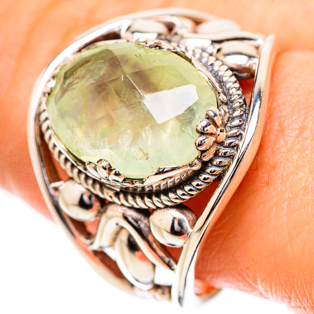 Prehnite Rings handcrafted by Ana Silver Co - RING131782