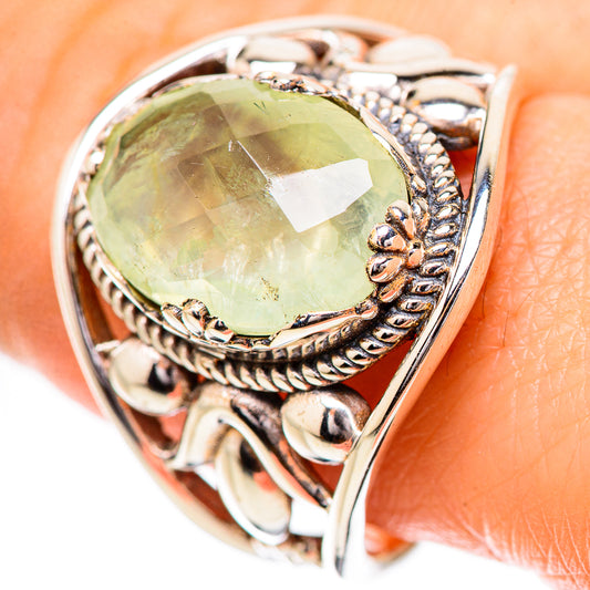 Prehnite Rings handcrafted by Ana Silver Co - RING131782