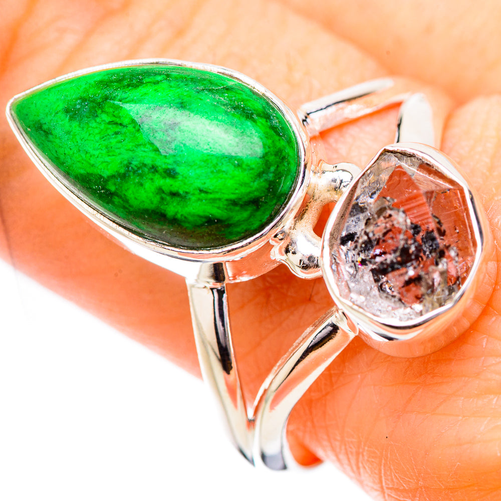 Gaspeite Rings handcrafted by Ana Silver Co - RING131783