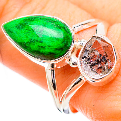 Gaspeite Rings handcrafted by Ana Silver Co - RING131783